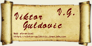 Viktor Guldović vizit kartica